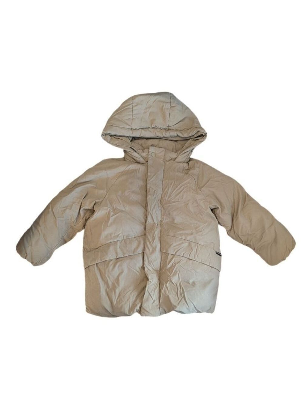 🩵4/$20 ZARA Kids Tan‎ Hooded Puffer Jacket